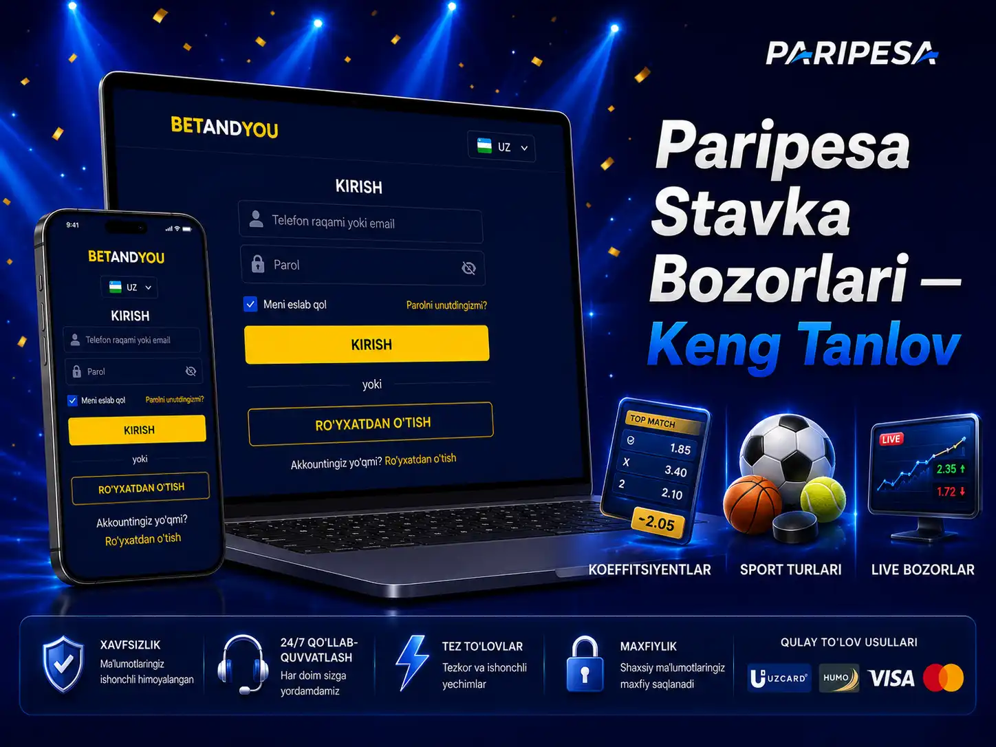Paripesa tikish bozorlari